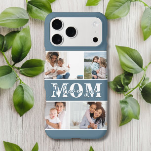 Cute I LOVE YOU MOM Mother's Day Photo iPhone 17 Pro Max Case