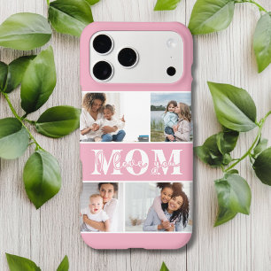 Cute I LOVE YOU MOM Mother's Day Photo iPhone 17 Pro Max Case