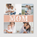 Cute I LOVE YOU MOM Mother's Day Photo Magnet<br><div class="desc">Cute I Love You Mom Mother's Day Photo Magnets features four of your favorite photos with the text "I love you Mom" in modern white typography. Designed by ©Evco Studio www.zazzle.com/store/evcostudio</div>