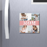 Cute I LOVE YOU MOM Mother's Day Photo Magnet<br><div class="desc">Cute I Love You Mom Mother's Day Photo Magnets features four of your favorite photos with the text "I love you Mom" in modern white typography. Designed by ©Evco Studio www.zazzle.com/store/evcostudio</div>