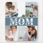 Cute I LOVE YOU MOM Mother's Day Photo Mouse Pad<br><div class="desc">Cute I Love You Mom Mother's Day Photo Mouse Pad features four of your favorite photos with the text "I love you Mom" in modern white typography. Designed by ©Evco Studio www.zazzle.com/store/evcostudio</div>