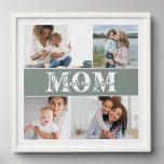 Cute I LOVE YOU MOM Mother&#39;s Day Photo Peel And Stick Photo Tile