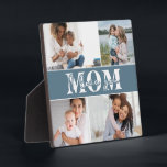 Cute I LOVE YOU MOM Mother's Day Photo Plaque<br><div class="desc">Cute I Love You Mom Mother's Day Photo Plaque features four of your favorite photos with the text "I love you Mom" in modern white typography. Designed by ©Evco Studio www.zazzle.com/store/evcostudio</div>