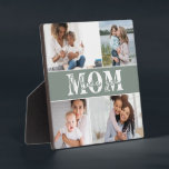 Cute I LOVE YOU MOM Mother's Day Photo Plaque<br><div class="desc">Cute I Love You Mom Mother's Day Photo Plaque features four of your favorite photos with the text "I love you Mom" in modern white typography. Designed by ©Evco Studio www.zazzle.com/store/evcostudio</div>