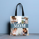Cute I LOVE YOU MOM Mother's Day Photo Tote Bag<br><div class="desc">Cute I Love You Mom Mother's Day Photo Tote Bag features four of your favorite photos with the text "I love you Mom" in modern white typography. Designed by ©Evco Studio www.zazzle.com/store/evcostudio</div>