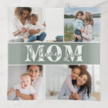 Cute I LOVE YOU MOM Mother's Day Photo Trinket Tray<br><div class="desc">Cute I Love You Mom Mother's Day Photo Trinket Tray features four of your favorite photos with the text "I love you Mom" in modern white typography. Designed by ©Evco Studio www.zazzle.com/store/evcostudio</div>
