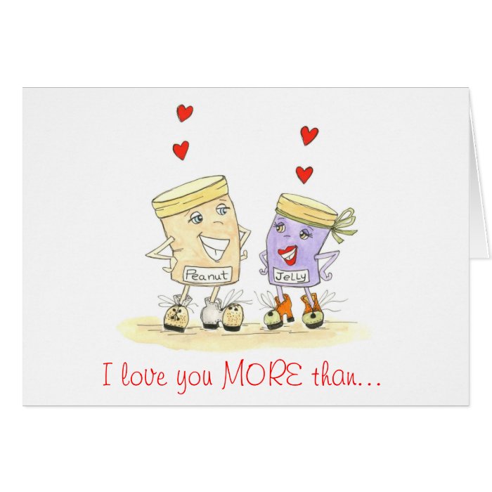 CUTE I love you more card