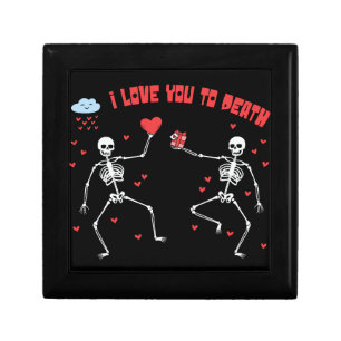 Cute I Love You to Death Valloween Valentine's Day Gift Box