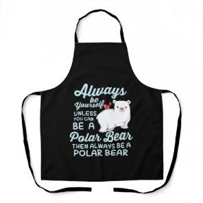 Cute Ice Bear A Polar Bear Lover Apron