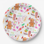 Cute Ice Cream Candy Donut Candyland Kids Birthday Paper Plates