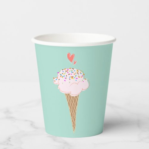 Cute Ice Cream Cone   Paper Cups