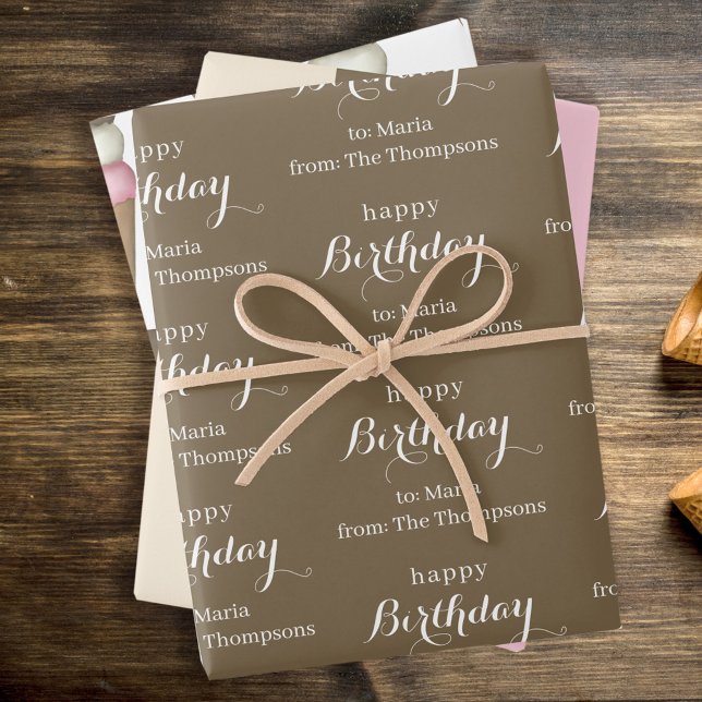 Cute Ice Cream Cone Whimsical Neapolitan Pattern Wrapping Paper Sheets (Creator Uploaded)