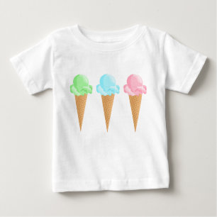 Cute Ice Cream Cones Baby T-Shirt