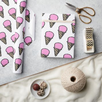 Cute Ice Cream Cones Pattern