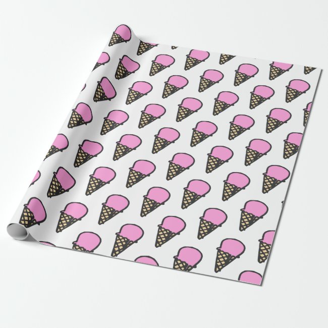 Cute Ice Cream Cones Pattern