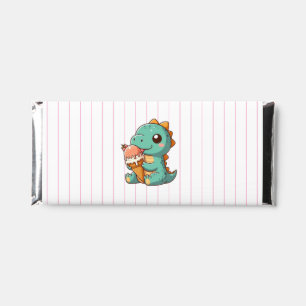 Cute ice cream eating dino hershey bar favors