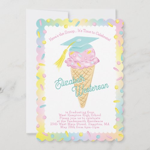 Cute Ice Cream Graduation Party