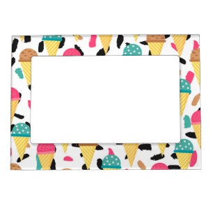 Cute Ice Cream Pattern Magnetic Frame