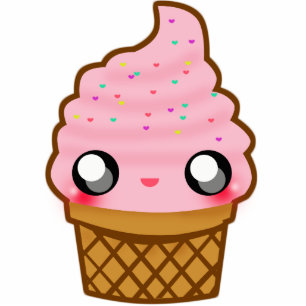 Cute Ice Cream Statuette