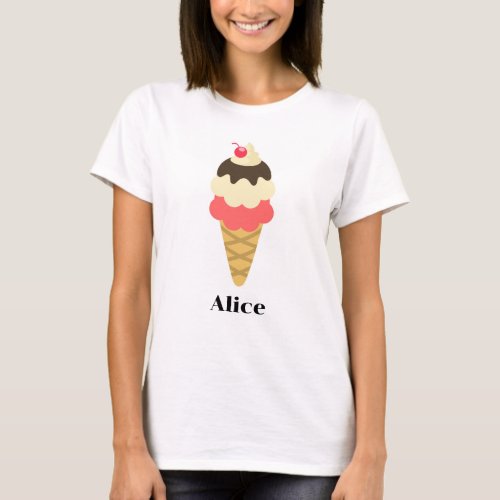 cute ice cream T_Shirt