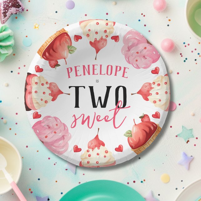 Cute Ice Cream Two Sweet Girls Birthday Party Paper Bowls (Creator Uploaded)