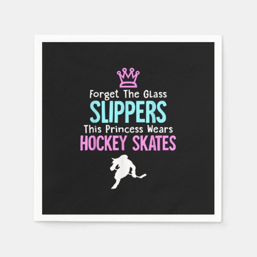 Cute Ice Hockey Girls Gift Women Quote Napkins