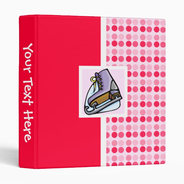 Cute Ice Skate Binder (Front/Spine)