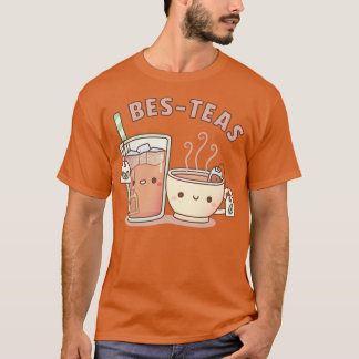 Cute Iced and Hot Teas Bes Teas Besties T-Shirt