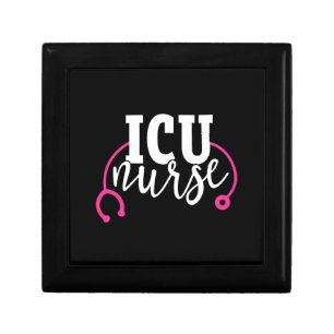 Cute Icu Nurse Pink Stethoscope Intensive Care Uni Gift Box