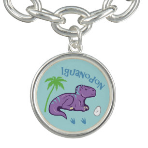 Cute Iguanodon Charm Bracelet