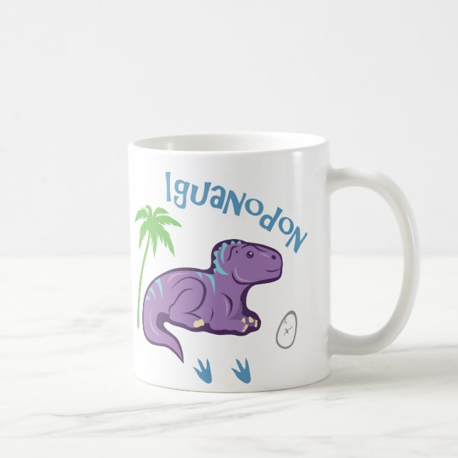 Cute Iguanodon Coffee Mug (Right)