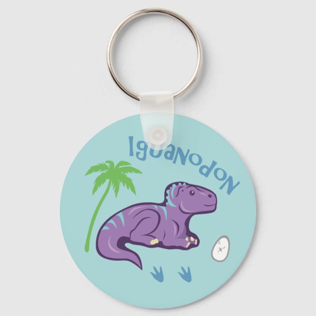 Cute Iguanodon Keychain (Front)