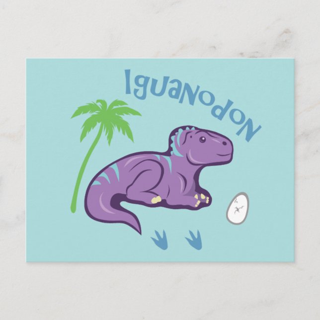 Cute Iguanodon Postcard (Front)