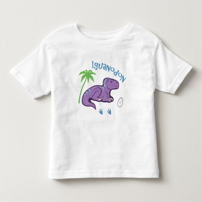 Cute Iguanodon Toddler T-shirt (Front)