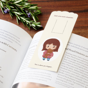 Cute Illustrated Bookmark - Book Lover Gift
