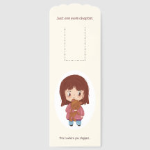 Cute Illustrated Bookmark - Book Lover Gift