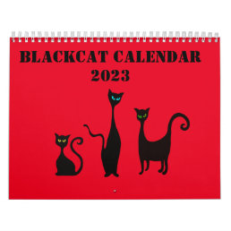 Cute Illustrated Calendar with Cats