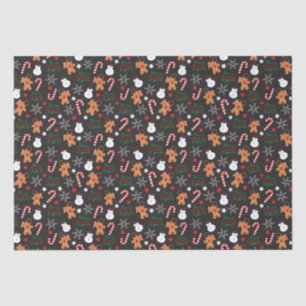 Cute Illustrated Christmas Character Tissue Paper