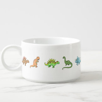 Cute Illustrated Dinosaurs Bowl