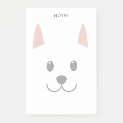 Cute Illustrated Dog Post_it Notes