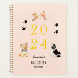 Cute illustrated dog sitter&quot;s 2024 Planner