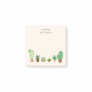 Cute Illustrated Succulents and Cactus Post-it Notes