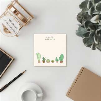 Cute Illustrated Succulents and Cactus Post-it Notes