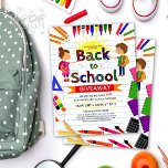 Cute Illustration Back To School Supplies Giveaway Flyer<br><div class="desc">Promote your back to school supplies and backpack giveaway with this cute illustrative flyer design featuring a schoolgirl and schoolboy painting and writing on a colorful typography scribbled script,  school supplies border frame,  flying airplane,  yellow sun,  and a paper background. Customize template to your liking.</div>