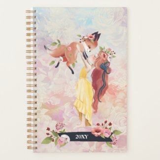 Cute Illustration Fabulous Girl Planner