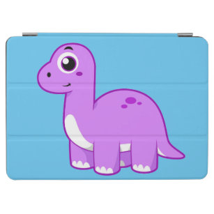 Cute Illustration Of A Brontosaurus Dinosaur. iPad Air Cover
