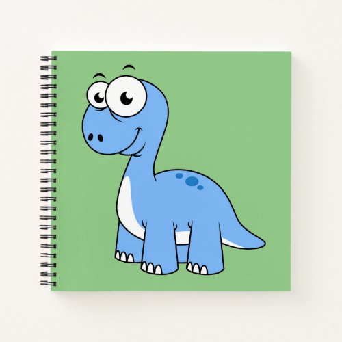 Cute Illustration Of A Brontosaurus Notebook