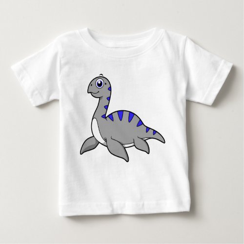 Cute Illustration Of A Loch Ness Monster Baby T_Shirt
