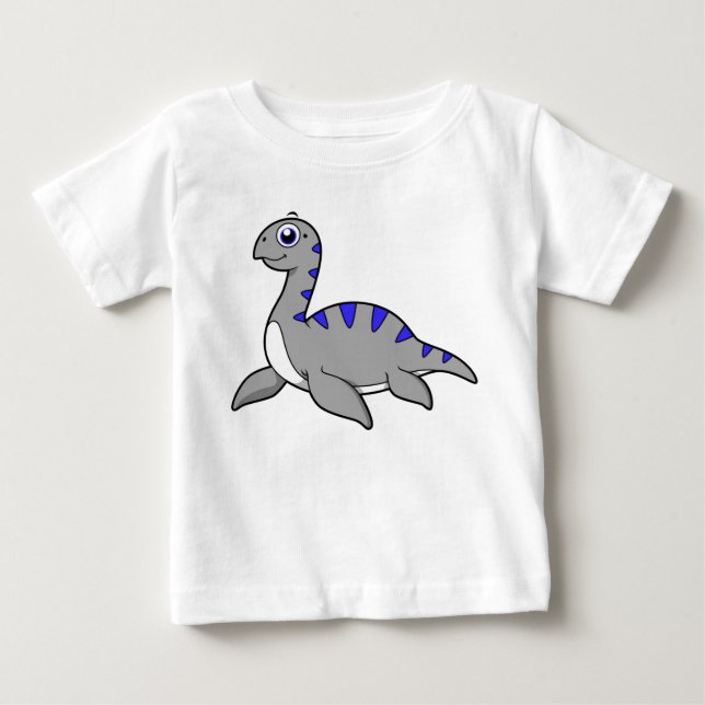 Cute Illustration Of A Loch Ness Monster. Baby T-Shirt (Front)