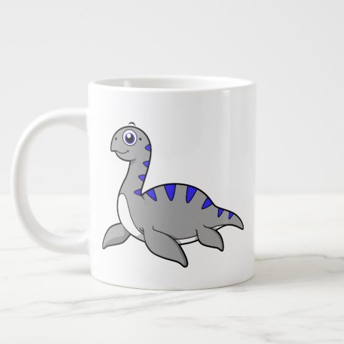 Cute Illustration Of A Loch Ness Monster Giant Coffee Mug